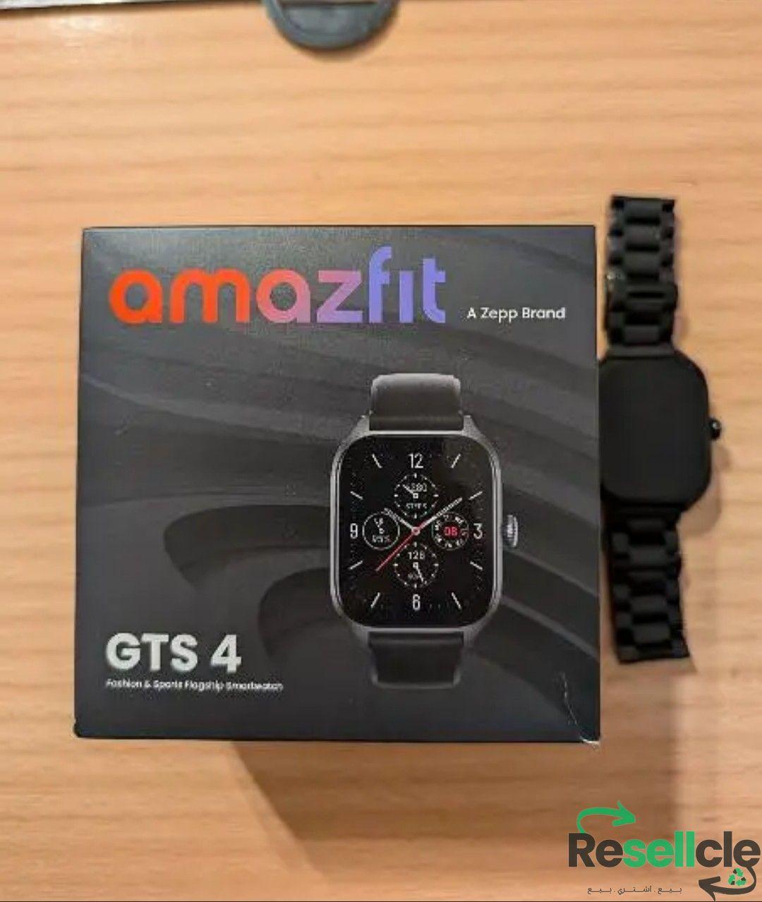 Amazfit GTS 4 Smart Watch + Extra Metal Strap - ساعة امازيفيت
