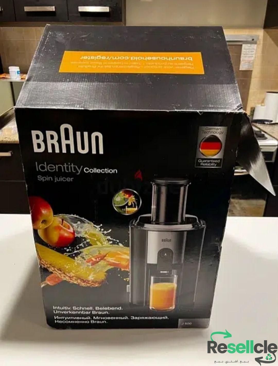 Braun J500 Multiquick 5 spin juice extractor, black- WARRANTY INCLUDED