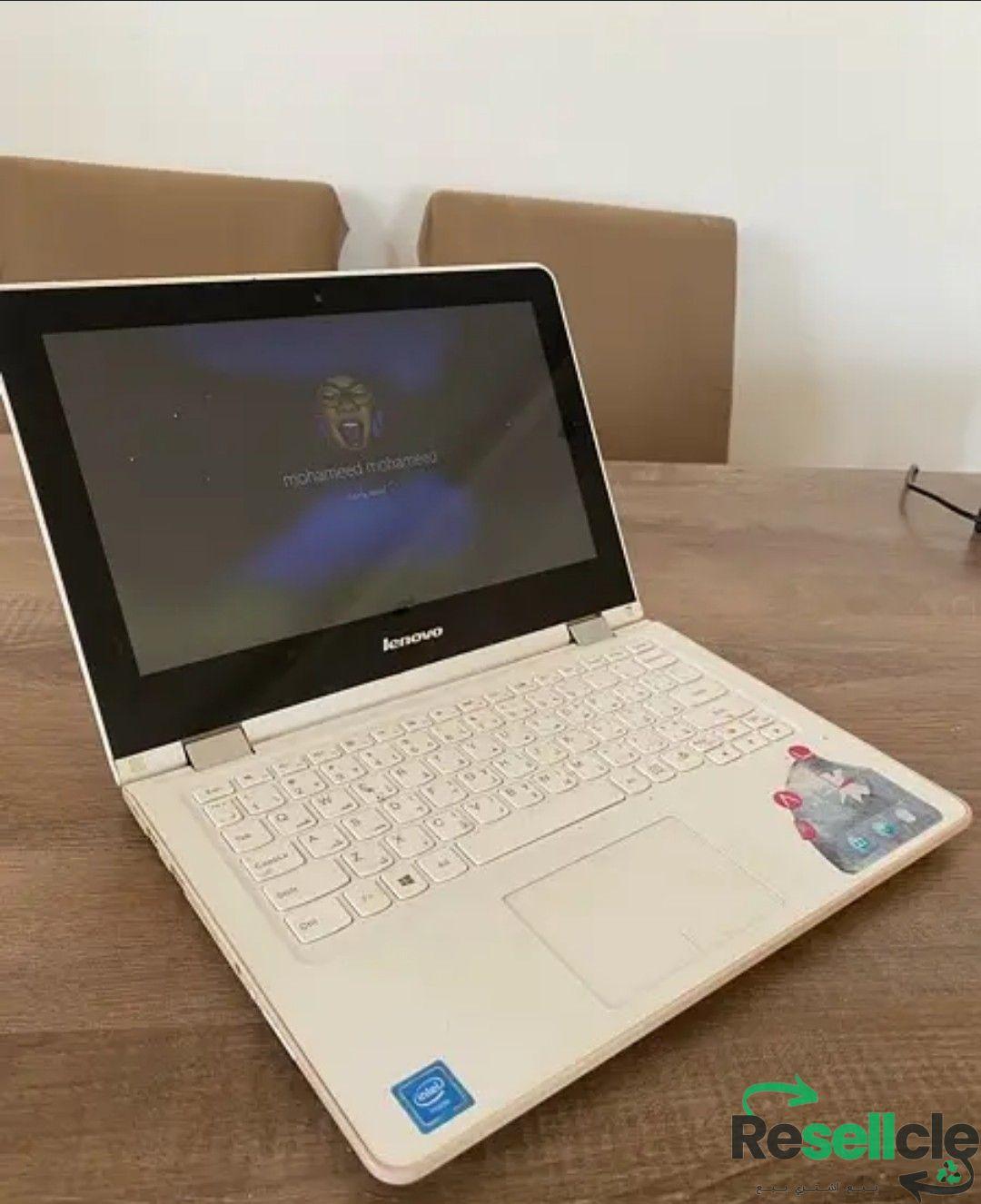 Laptop White LENOVO Touchscreen, Flip Tablet, Good condition